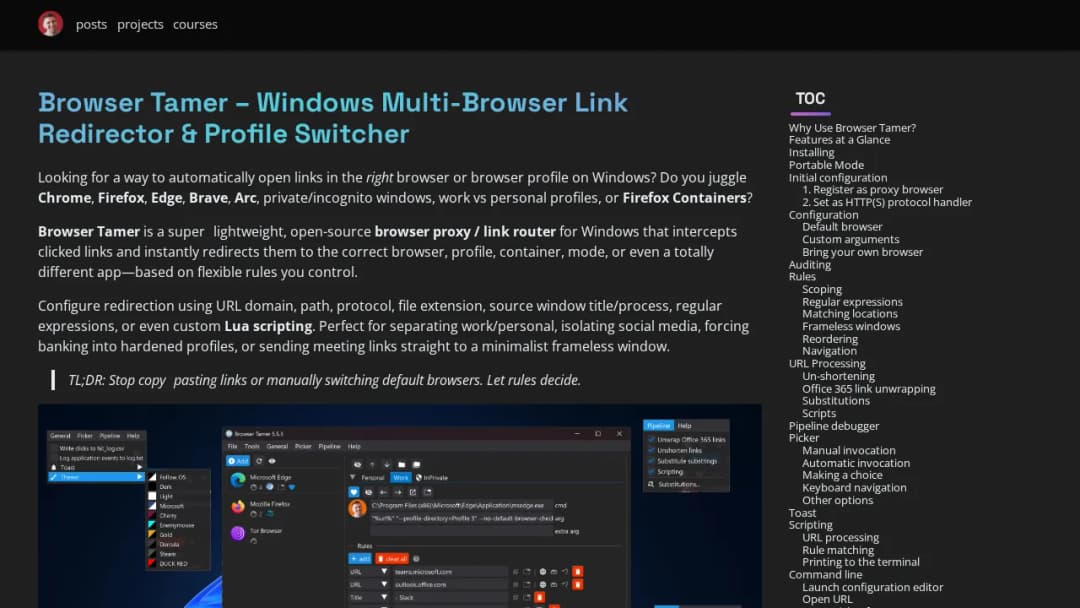 Browser Tamer
