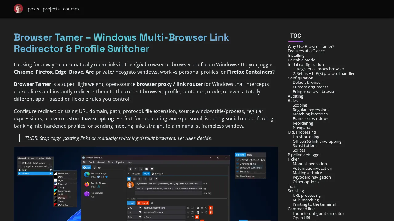 Browser Tamer